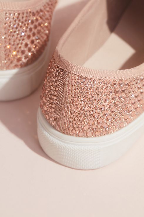 Allover Crystal Slip-On Sneakers Image 9