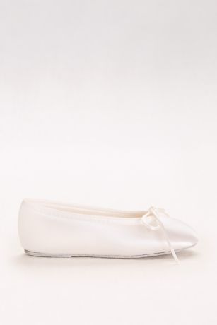 dyeable satin flats