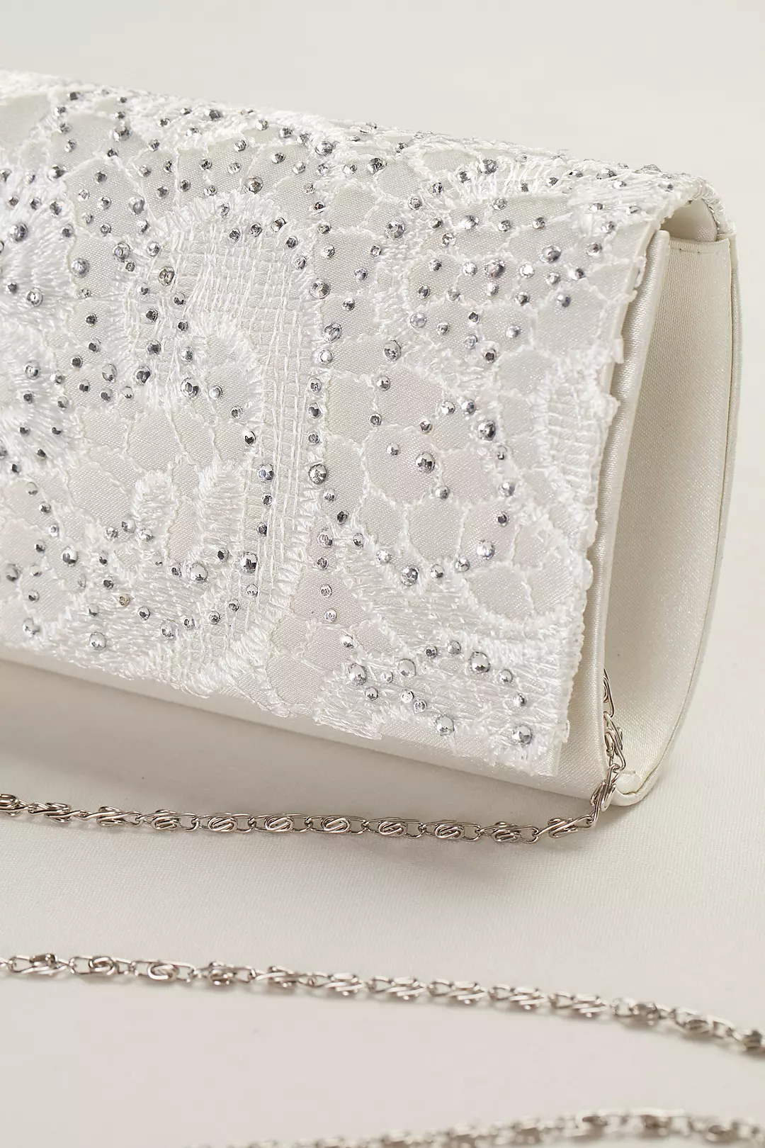 Lace and Crystal Clutch Image 3