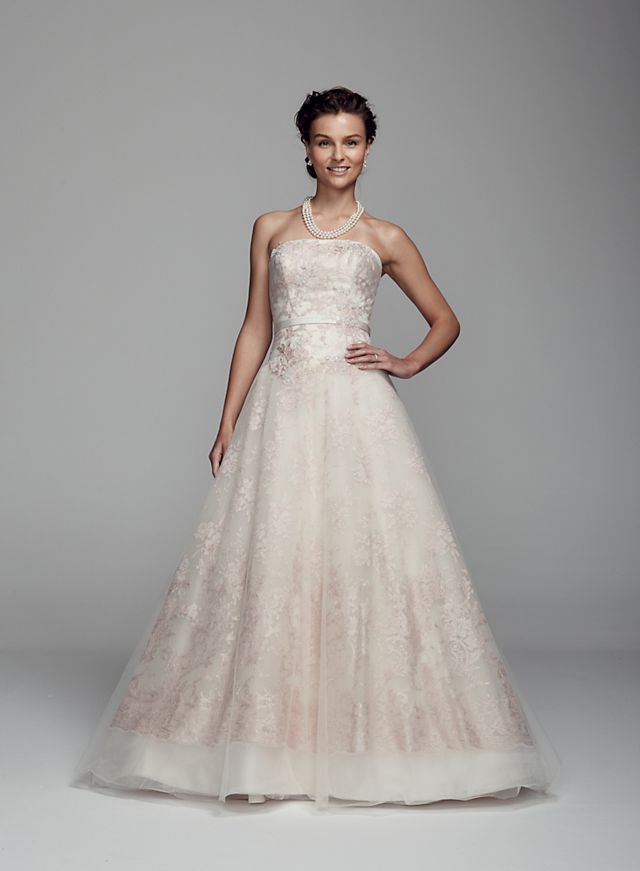 Organza Ball Gown with Embroidered Applique Detail Image 5