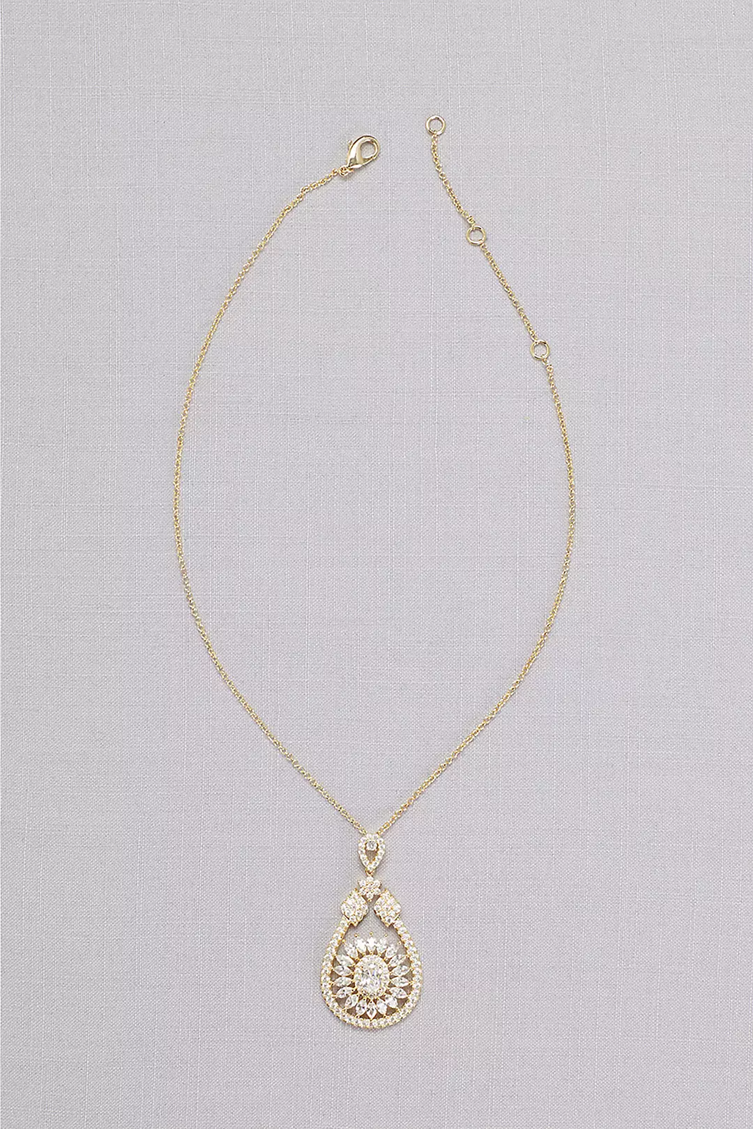 Crystal Web Pendant Necklace Image 2