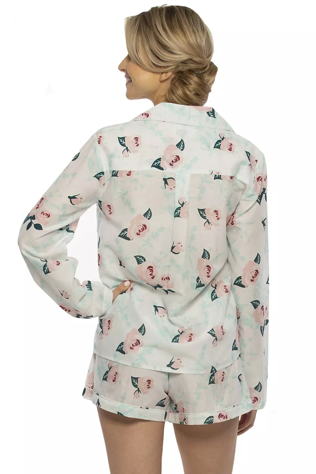 Cotton Floral Long Sleeve PJ Set Image 2