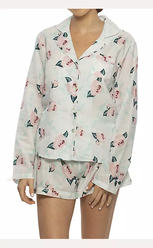 Cotton Floral Long Sleeve PJ Set Image 1