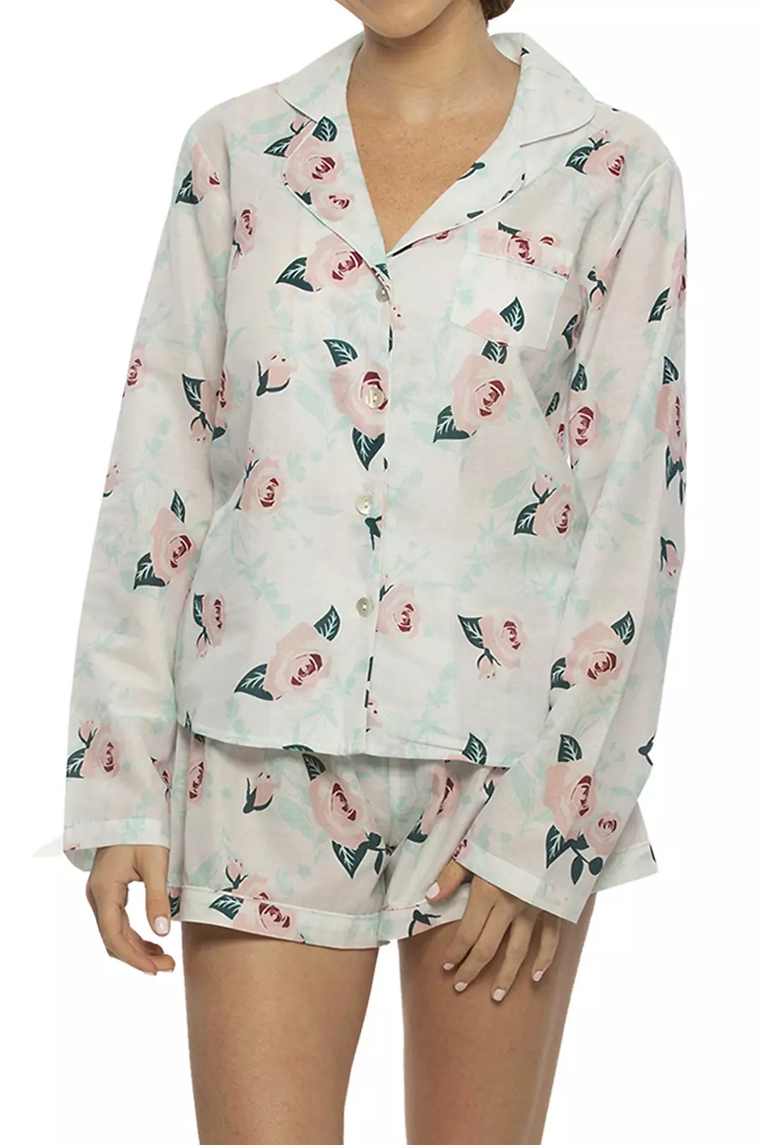 Cotton Floral Long Sleeve PJ Set Image