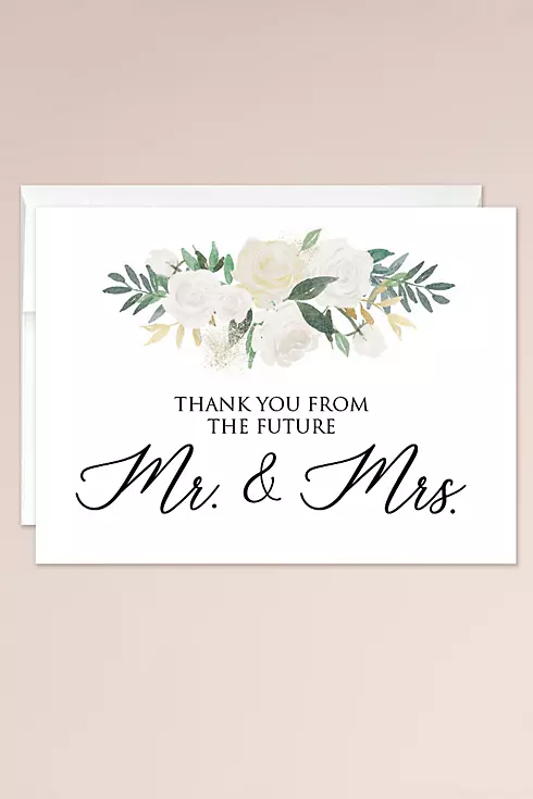 Thank You From the Future Mr and Mrs Blank Card Image 1