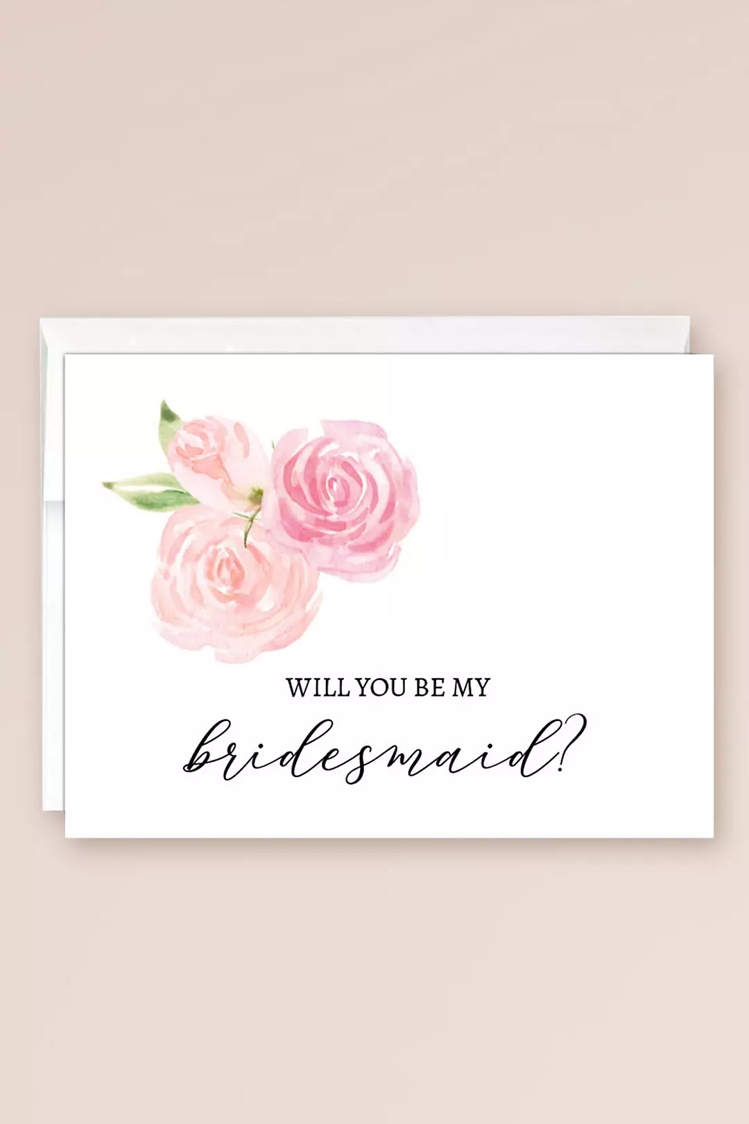 Will You Be My Bridesmaid Blank Card Image