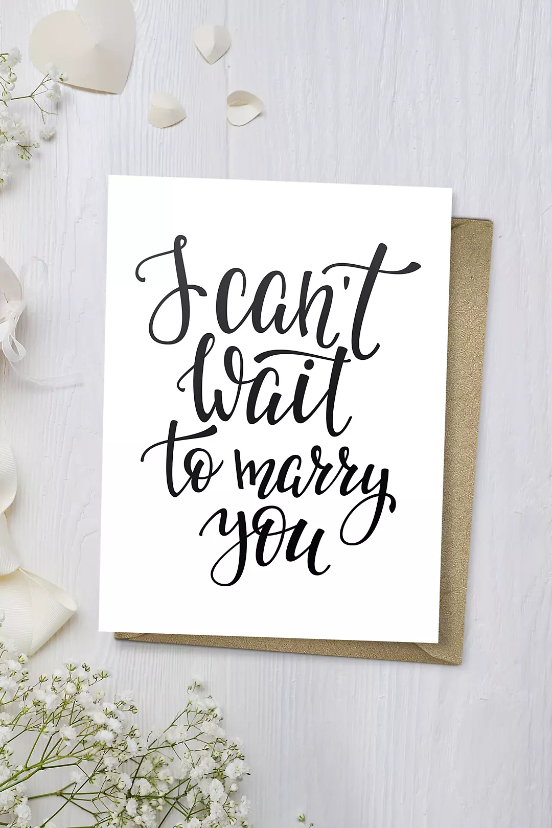 I Can't Wait to Marry You Wedding Card Image