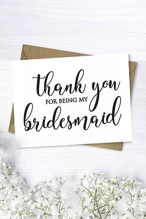 Bridesmaid Thank You Card Image 1