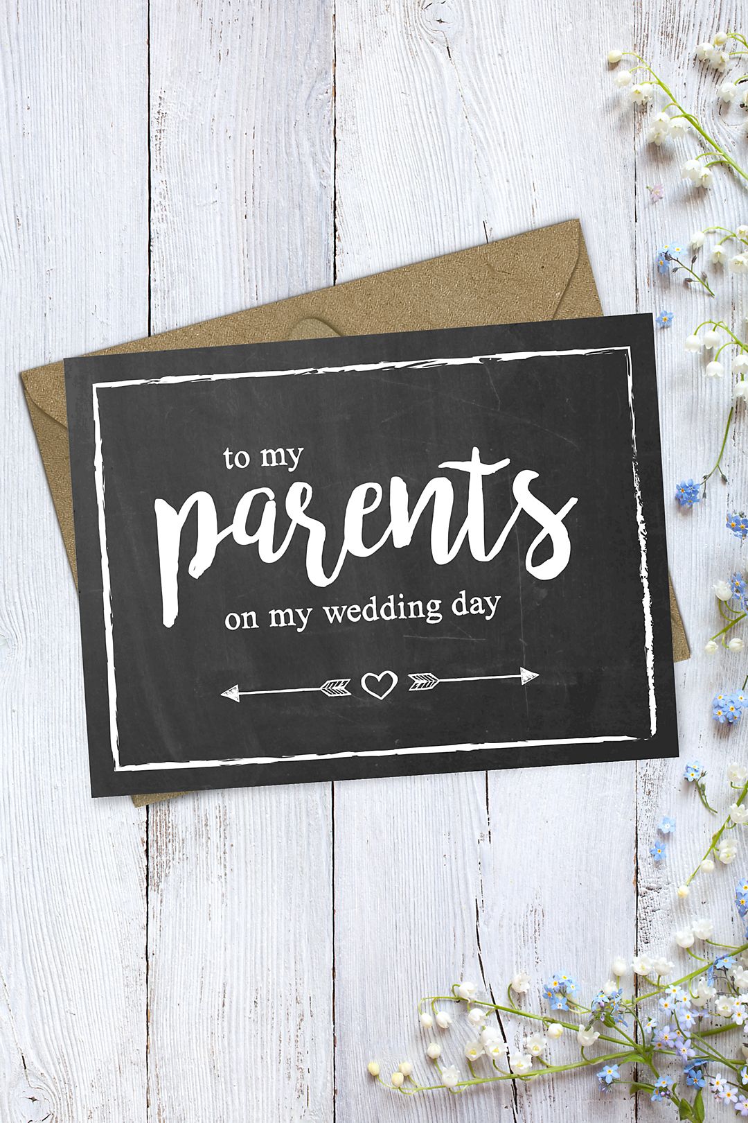 Chalkboard Parents Thank You Card Image 2
