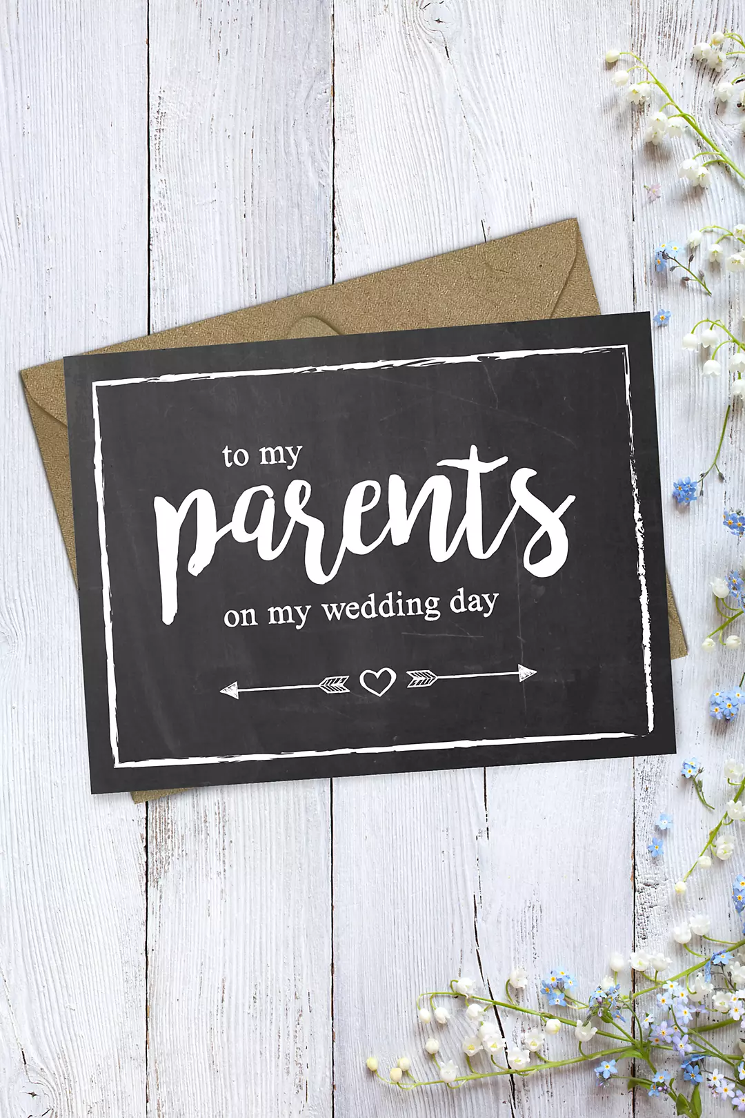 Chalkboard Parents Thank You Card Image