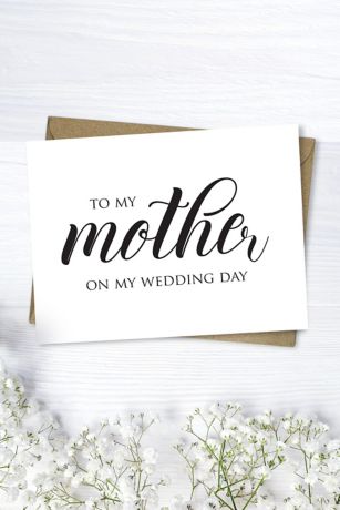 Mother Wedding Day Script Card | David's Bridal