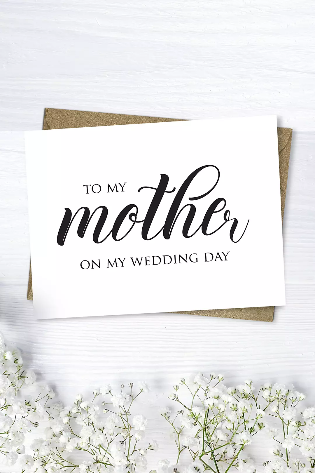 Mother Wedding Day Script Card Image