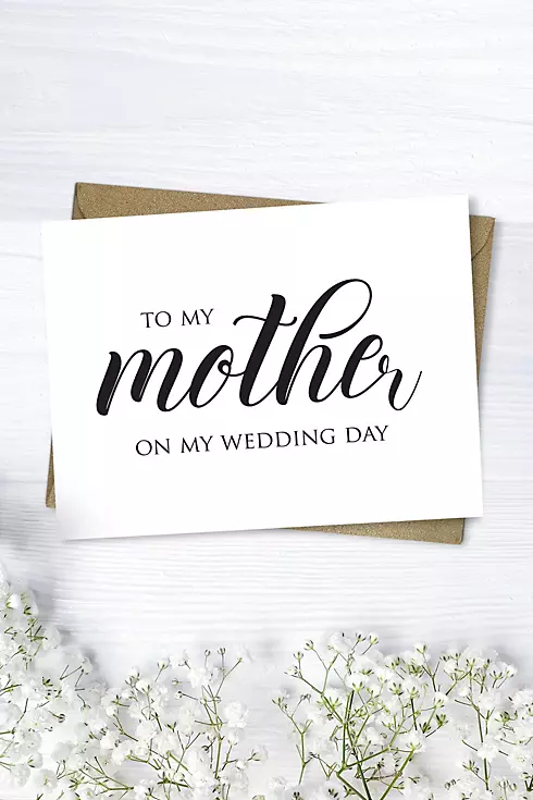 Mother Wedding Day Script Card Image 1
