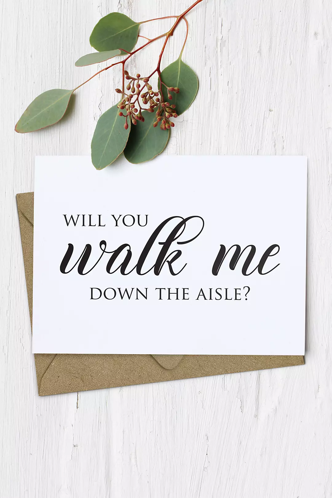 Will You Walk Me Down the Aisle Card Image