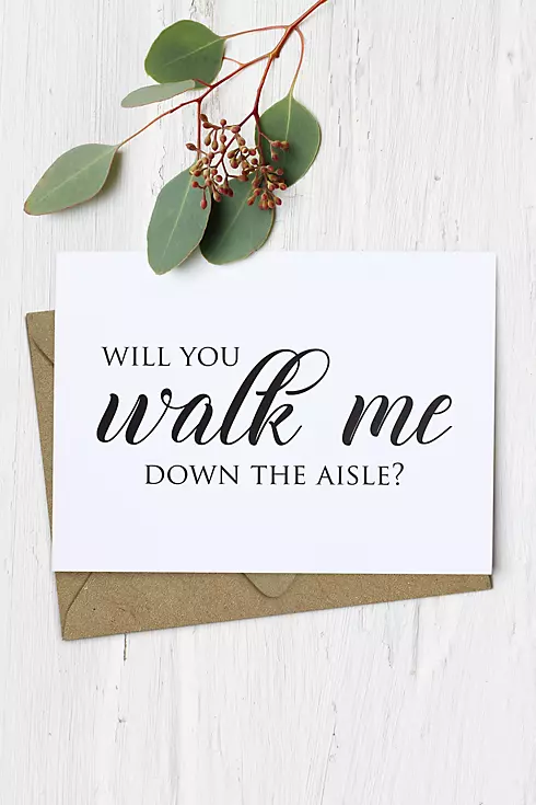 Will You Walk Me Down the Aisle Card Image 1