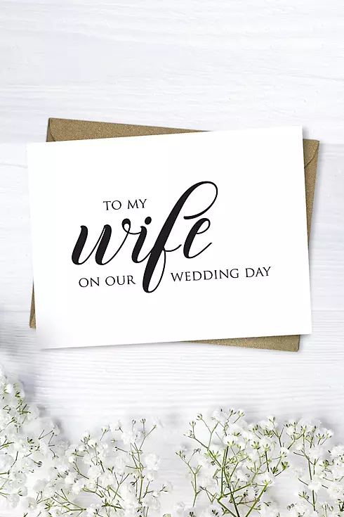 To My Wife Wedding Card Image 1