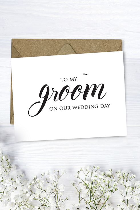 To My Groom Wedding Card Image