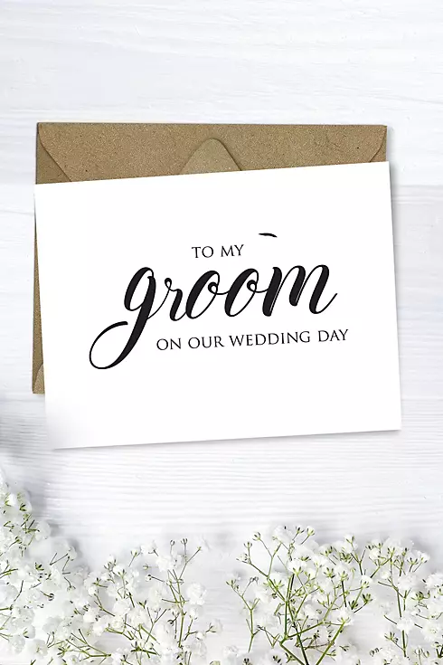 To My Groom Wedding Card Image 1