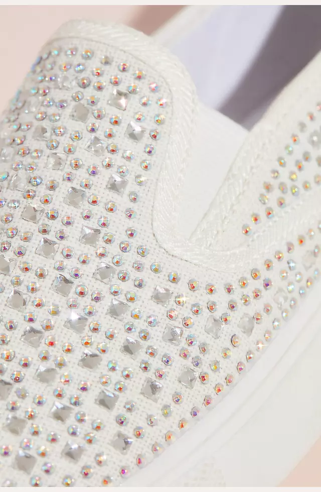 Crystal-Studded Slip-On Sneakers Image 4