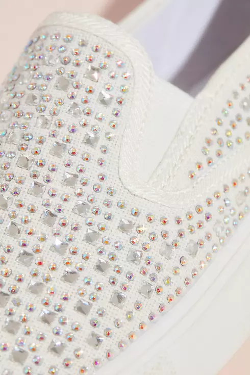 Crystal-Studded Slip-On Sneakers Image 4