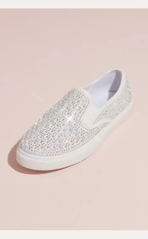 Crystal-Studded Slip-On Sneakers Image 2