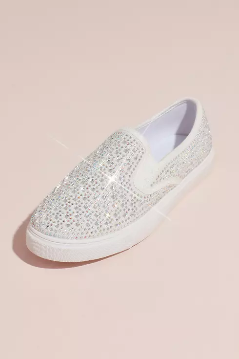 Crystal-Studded Slip-On Sneakers Image 2