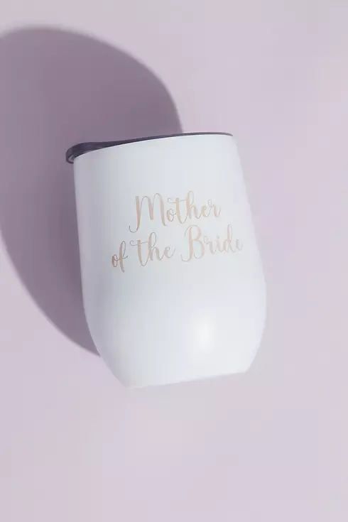 Mother of the Bride Silicone-Wrapped Wine Tumbler Image 1