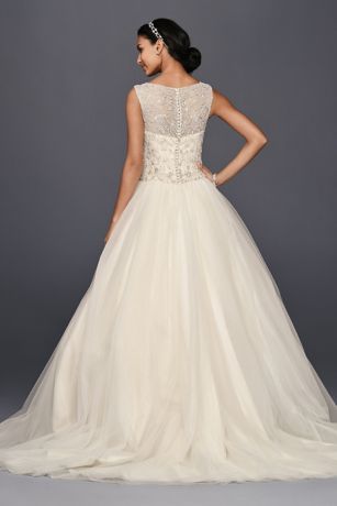 david's bridal oleg cassini ball gown