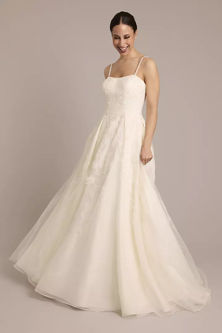 Ball Gown Straps Tulle Appliques Bridal Wedding Dress Ball Gown Straps Tulle Appliques Bridal Wedding Dress