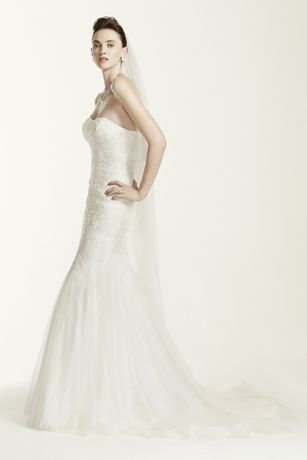 david's bridal oleg cassini mermaid