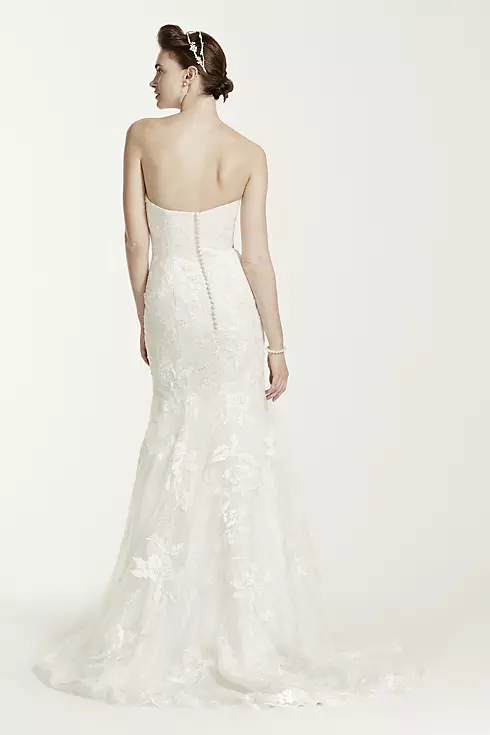 As-Is Tulle Wedding Dress with Beaded Lace Image 2