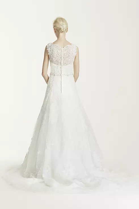 As-Is A-Line Allover Lace Wedding Dress Image 2