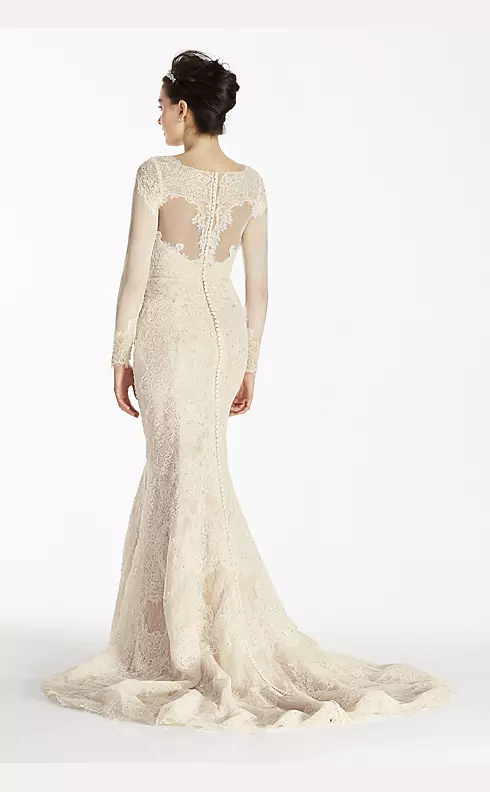 Oleg Cassini Collection. The Illusion: The mood is regal. A vision in graceful  lace, the delicately she…