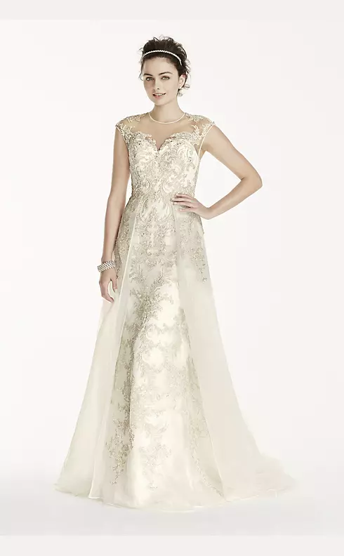 As-Is Beaded Lace with Tulle Wedding Dress Image 1