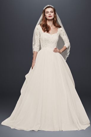 wedding dress with long sleevesimage