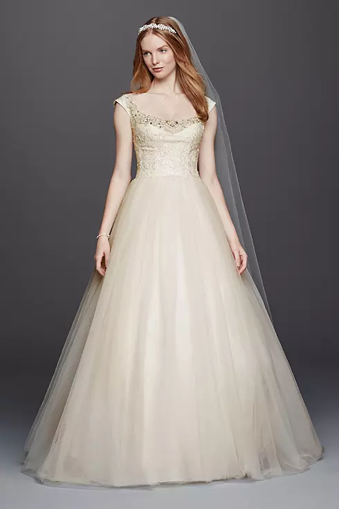 As-Is Embellished Tulle Wedding Dress Image 1