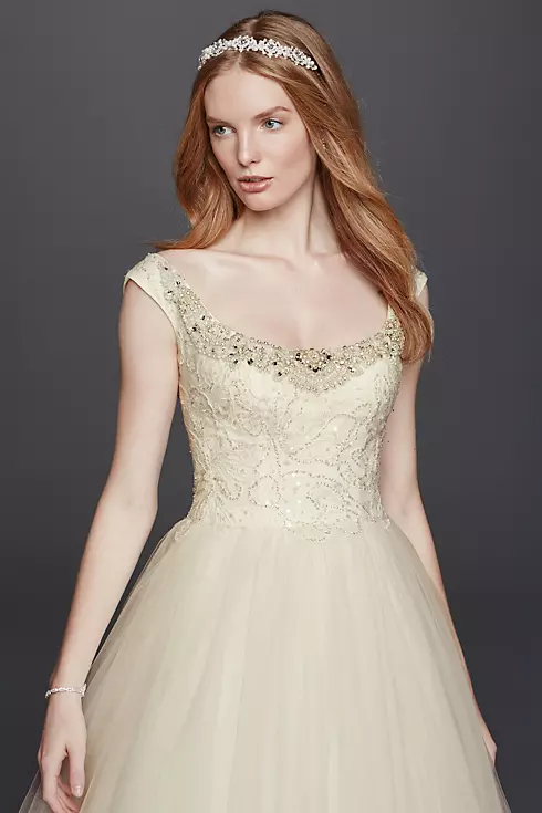As-Is Embellished Tulle Wedding Dress Image 3
