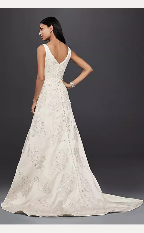 As-Is V-Neck Lace A-Line Wedding Dress Image 2