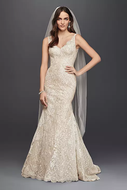 As-Is All-Over Lace Trumpet Wedding Dress  Image 1