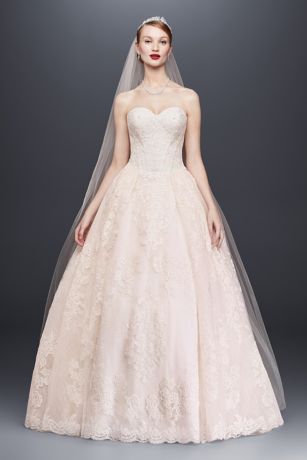 thin lace wedding dress