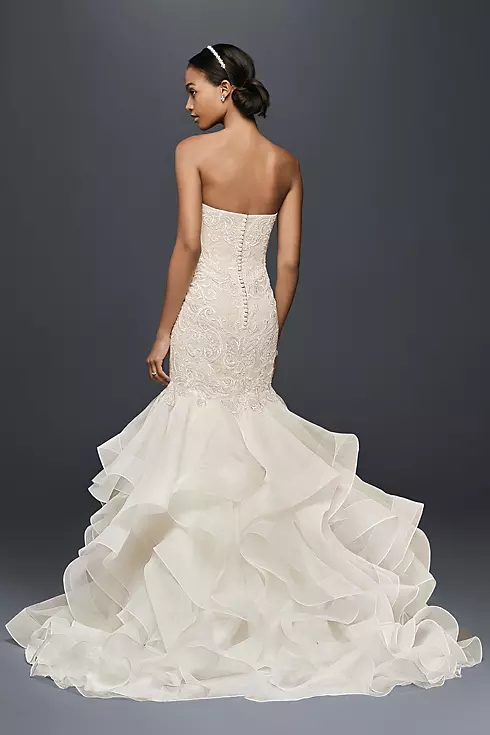 As-Is Scroll Lace Trumpet Wedding Dress  Image 2