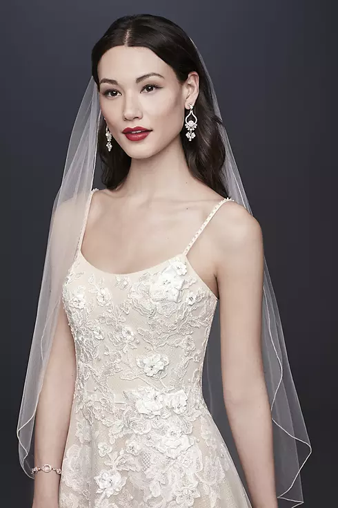 Organza A-Line Wedding Dress with Ballerina Bodice Image 3