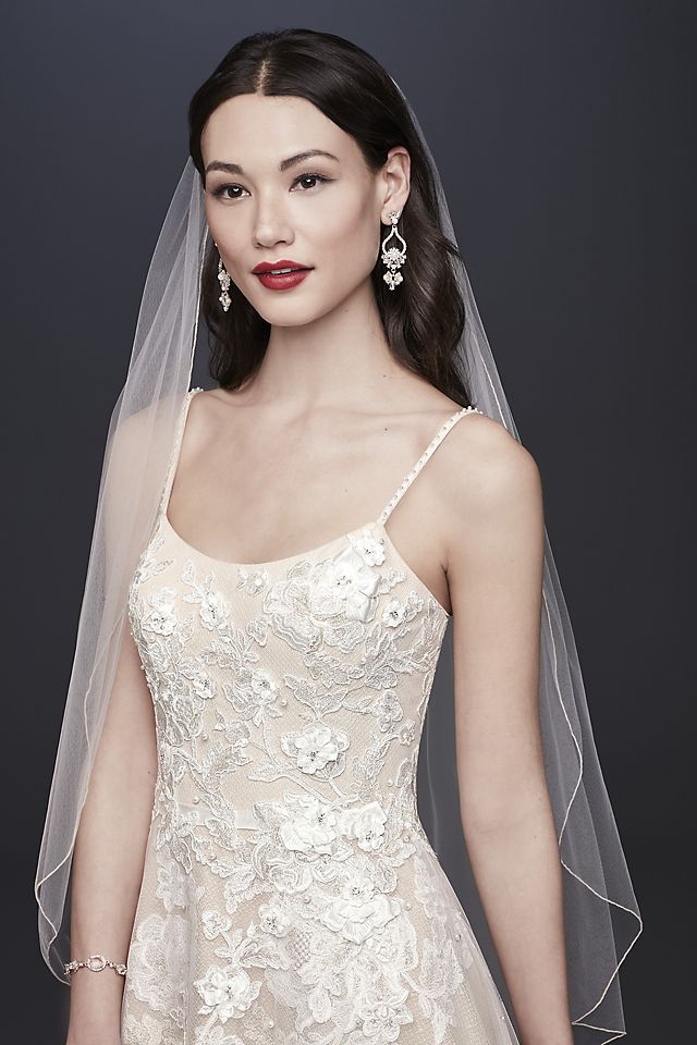 Organza A-Line Wedding Dress with Ballerina Bodice Image 5