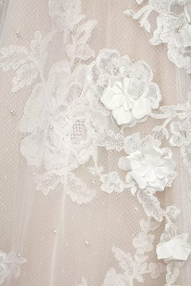 Organza A-Line Wedding Dress with Ballerina Bodice Image 4