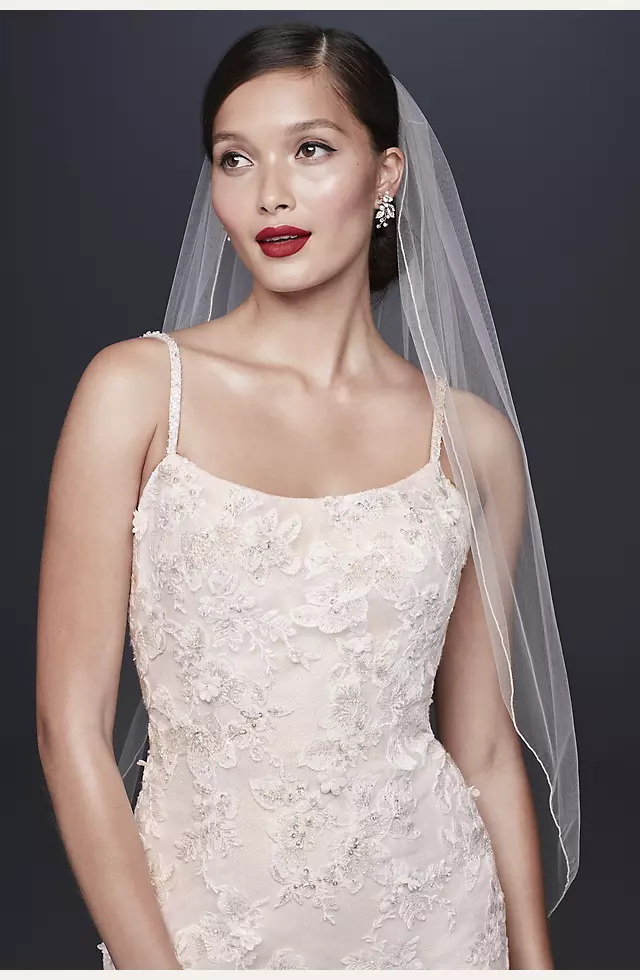 Ballerina Bodice 3D Floral Trumpet Wedding Dress | David's Bridal