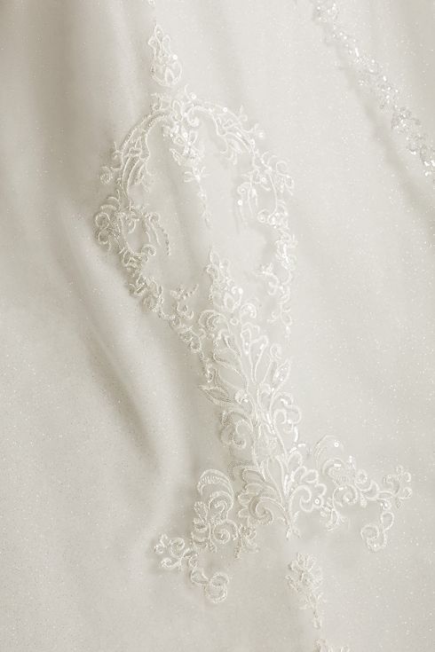 Lace Applique Tulle Wedding Dress Image 6