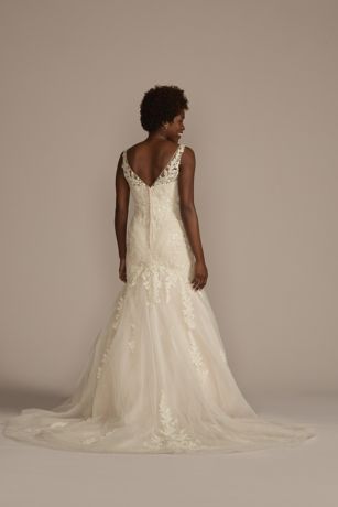 MultiLace Tank VNeck Mermaid Wedding Dress David's Bridal