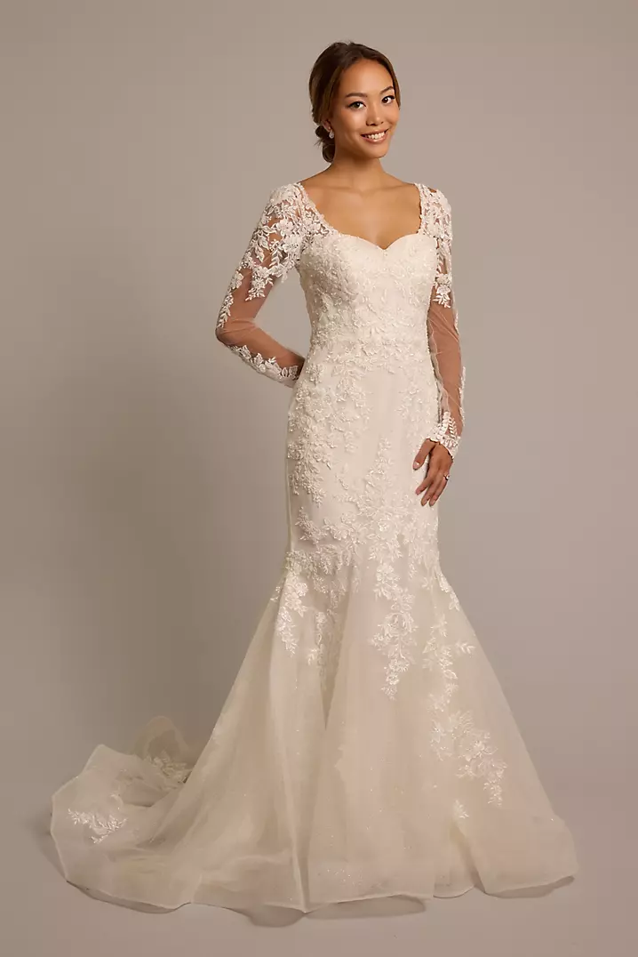 Sweetheart Long Mermaid Wedding Dresses, Long Bridal Gown Sweetheart Long Mermaid Wedding Dresses, Long Bridal Gown
