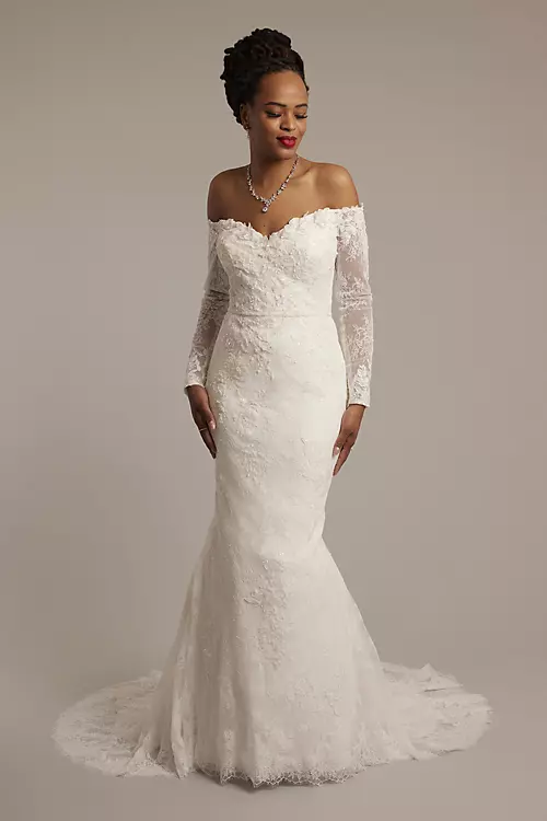Elegant Lace Mermaid Bridal Dress