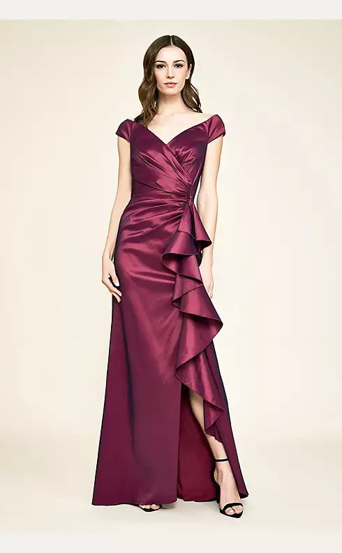 Valery Stretch-Taffeta Off-the-Shoulder Gown Image 1